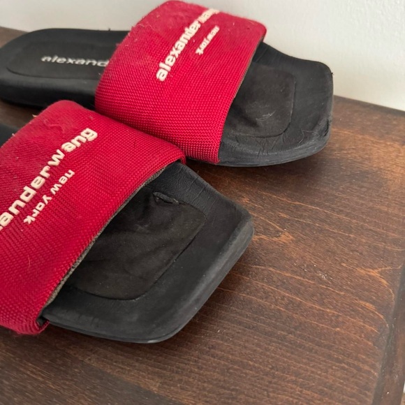 Alexander Wang Red Pool Slide - Picture 8 of 9